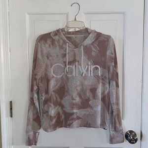 Calvin Klein long sleeve top with hood size S